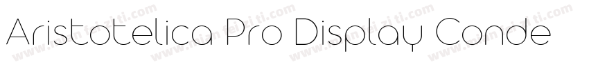 Aristotelica Pro Display Condensed字体转换